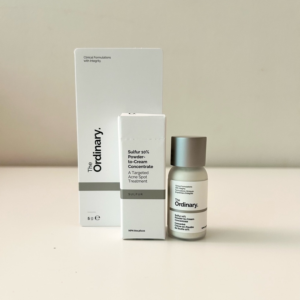 THE ORDINARY Sulphur 10% Powder-to-Cream Concentrate Acne Spot Treatment 5 g
